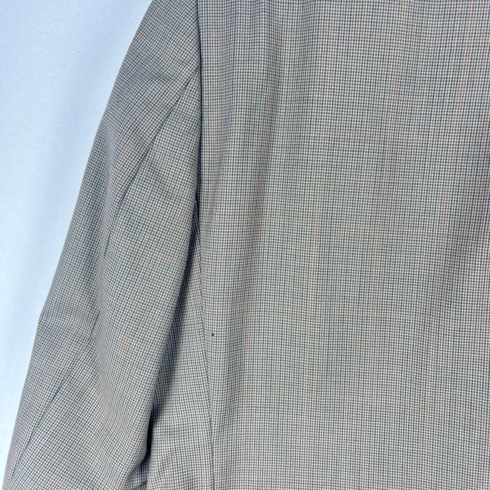 VTG Chaps Ralph Lauren 2 Pc Men's Suit 42 Slacks 34x31 Houndstooth Plaid - Picture 12 of 15